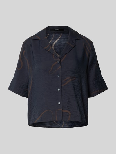 Someday Relaxed Fit Bluse mit Resortkragen Modell 'Zesora' Dunkelblau 2