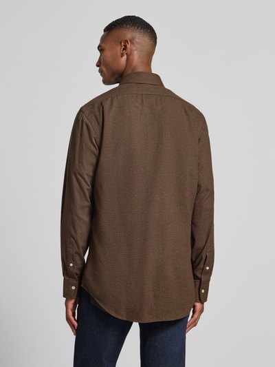 Polo Ralph Lauren Custom Fit Freizeithemd mit Label-Stitching Schoko 5
