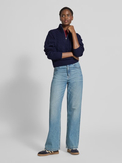 Polo Ralph Lauren Schipperstrui van wolmix met kasjmier Marineblauw - 1