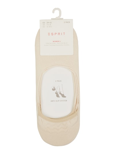 Esprit Kousenvoetjes met antislipsysteem in set van 2  Beige - 2