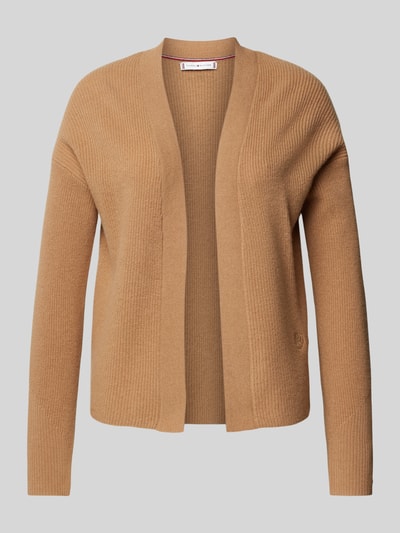 Tommy Hilfiger Cardigan mit geripptem Abschluss Camel 2