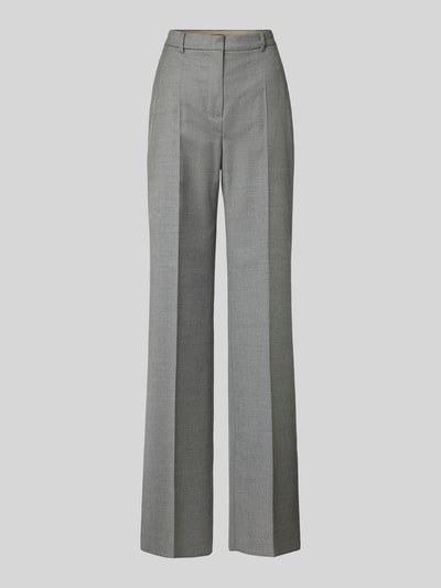 Max Mara Studio Straight fit stoffen broek van scheerwolmix Lichtgrijs - 1