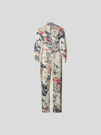 Chufy Jumpsuit mit floralem Muster Weiß 2