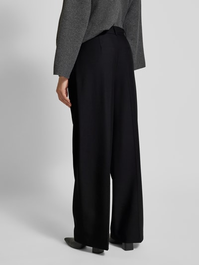 Jake*s Collection Relaxed fit stoffen broek met viscose Zwart - 5