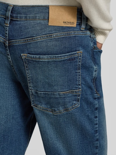 MCNEAL Regular fit jeans met steekzakken Rookblauw - 3