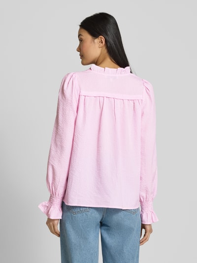 A-view Regular Fit Hemdbluse mit verdeckter Knopfleiste Modell 'Sonja' Rosa 5
