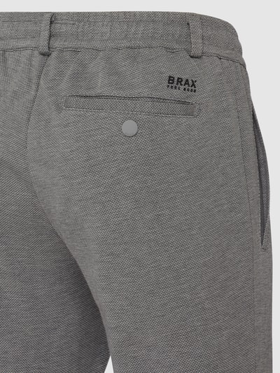 Brax Easy Pants mit Webmuster Modell 'Phil' Silber 3