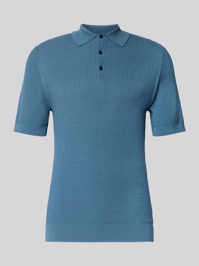 Matinique Slim fit poloshirt met knoopsluiting Oceaanblauw - 2