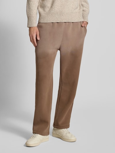 ANOTHER COTTON LAB Straight Leg Sweatpants mit Tunnelzug Modell 'Everyday' Beige 4