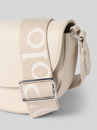 Marc O'Polo Schoudertas in leerlook Steengrijs - 3