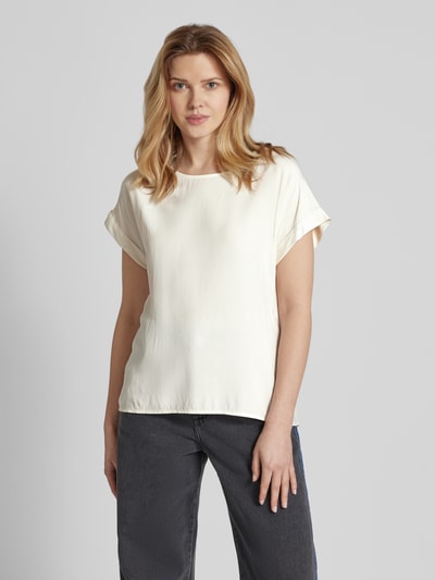 Montego Viscose blouse met korte kapmouwen Offwhite - 4