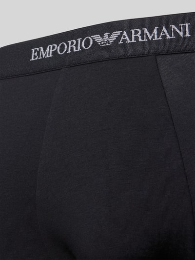 Emporio Armani Trunks im 3er-Pack mit Logo-Bund Black 2