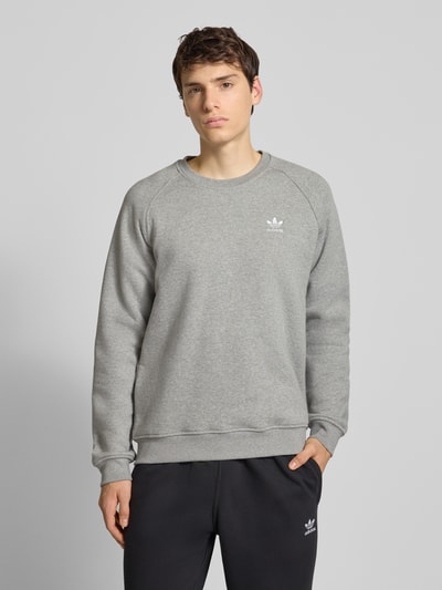 adidas Originals Sweatshirt met ribboorden Lichtgrijs gemêleerd - 4
