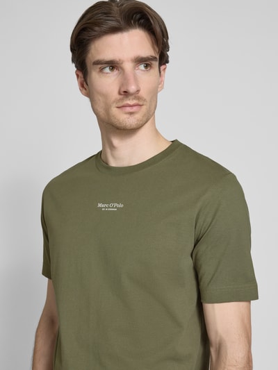 Marc O'Polo Regular Fit T-Shirt aus reiner Baumwolle Oliv 3
