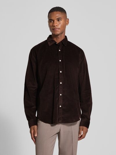 MCNEAL Vrijetijdsoverhemd met knoopsluiting Chocoladebruin - 4