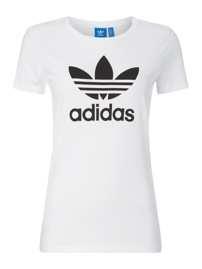 adidas Originals T-Shirt mit Logo-Print Weiss 1