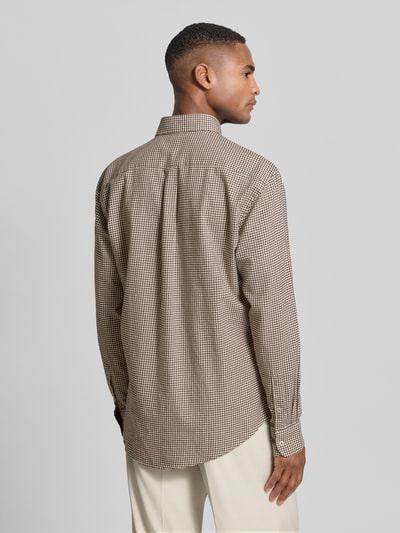 Fynch-Hatton Vrijetijdsoverhemd met knoopsluiting Lichtbruin - 5