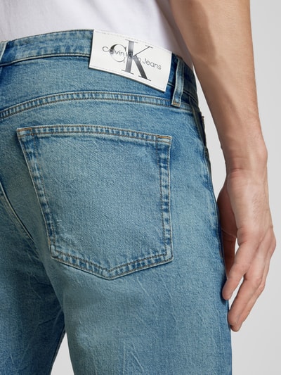 Calvin Klein Jeans Slim fit jeans in 5-pocketmodel Jeansblauw - 3