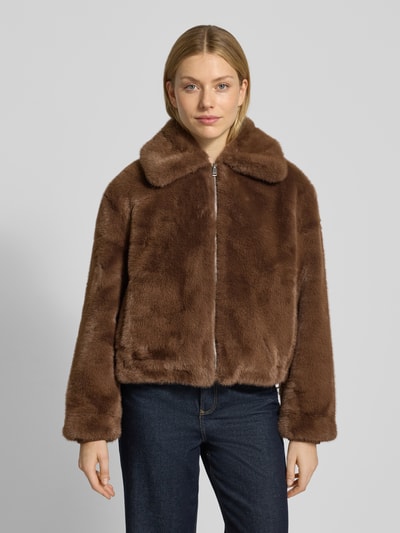 Oui Jacke aus Kunstfell mit Reißverschluss Hazel 4