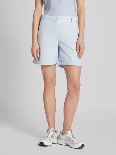 Tommy Hilfiger Flared Chino-Shorts mit Gesäßtaschen Modell 'CO BLEND GMD' Hellblau 4