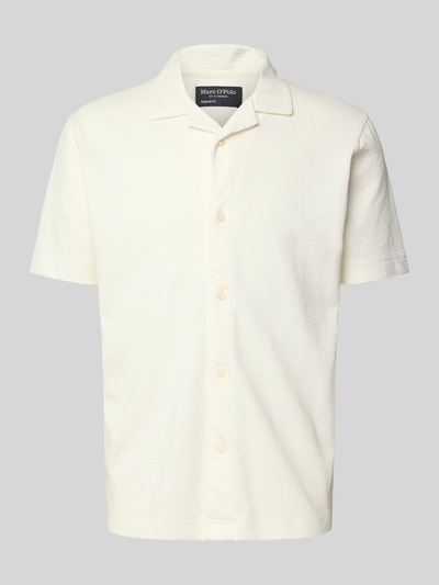 Marc O'Polo Regular Fit Freizeithemd aus Baumwoll-Mix Offwhite 2