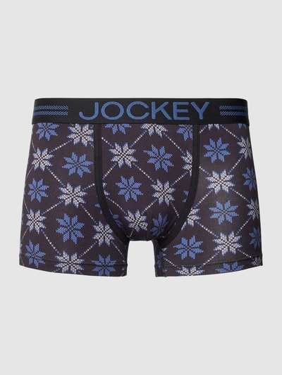 Jockey Trunks mit Allover-Muster Dunkelblau 1