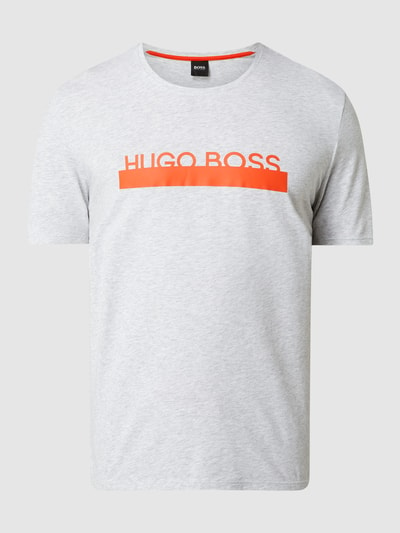 BOSS T-shirt z nadrukiem z logo model ‘Identity’ Średnioszary 2