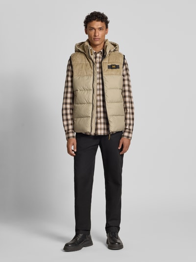 PME Legend Regular fit bodywarmer met logo-applicatie, model 'Gobbler' Kit - 1