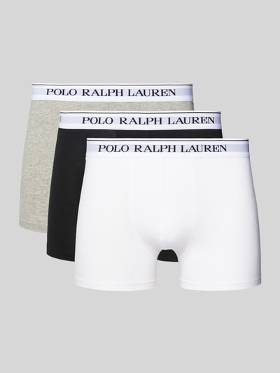 Polo Ralph Lauren Underwear Trunks mit elastischem Logo-Bund im 3er-Pack Hellgrau 1