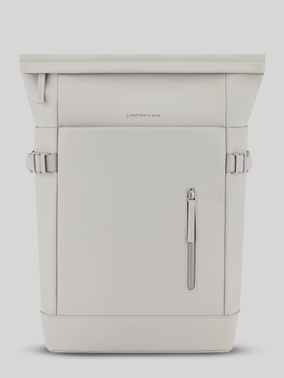 Kapten & Son Rucksack mit Flaschenhalterung innen Modell 'HELSINKI' Hellgrau 1