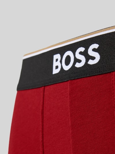 BOSS Regular Fit Trunks aus Baumwoll-Mix im 3er-Pack Rot 2