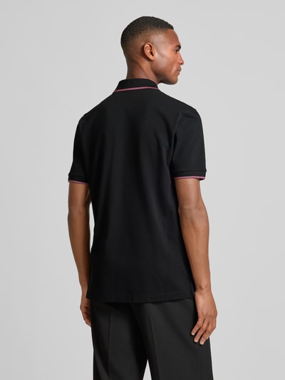 BOSS Poloshirt mit Label-Print Modell 'Parlay' Black 5