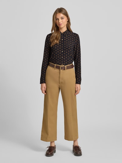 Lauren Ralph Lauren Regular Fit Hemdbluse im Allover-Look Modell 'DAQUANE' Marine 1