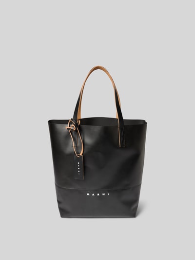 Marni Tote Bag mit Label-Print Black 2
