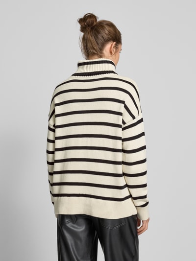 Only Oversized Rollkragenpullover aus Baumwolle Modell 'QUEENIE' Offwhite 5