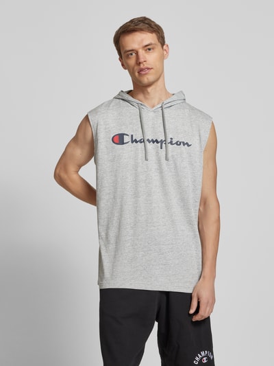 CHAMPION Tanktop mit Kapuze Hellgrau Melange 4
