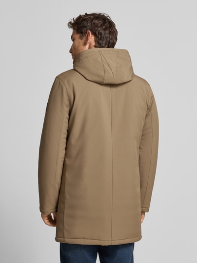 Matinique Regular fit parka met capuchon, model 'Madeston' Hazelnoot - 5