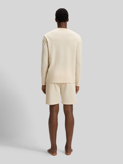 BOSS Regular fit shirt met lange mouwen van katoenmix Offwhite - 5