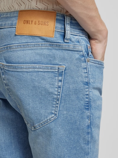 Only & Sons Slim fit jeans in 5-pocketmodel, model 'LOOM' Lichtblauw - 3