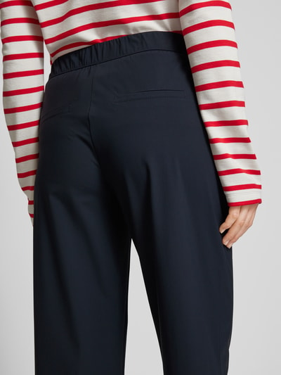 Gerry Weber Edition Loose fit stoffen broek met elastische band, model 'Mirela' Marineblauw - 3