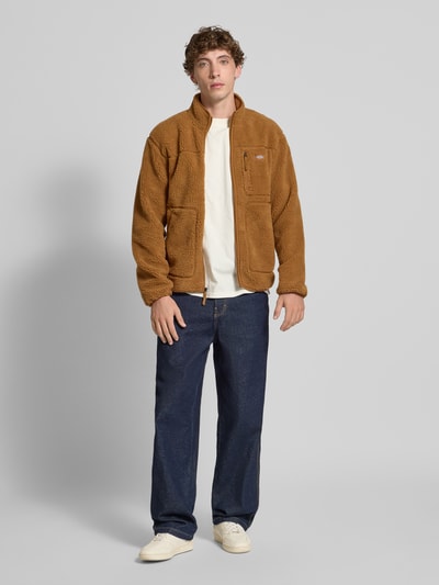 Dickies Sweatjack van teddybont Cognac - 1
