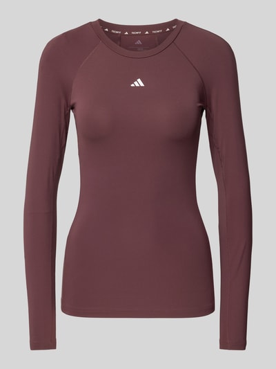 ADIDAS SPORTSWEAR Longsleeve mit Logo-Print Aubergine 1