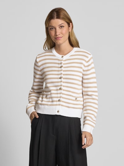 JOOP! Gebreid jack met steekzakken, model 'KOLA' Beige - 4