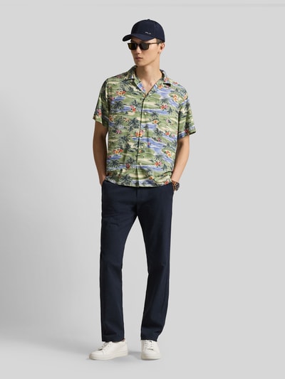 Polo Ralph Lauren Kurzarm Freizeithemd mit Allover-Print Hellgruen 1
