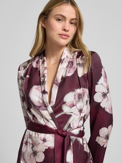 Rinascimento Kurtka z wiązanym paskiem Bordowy 3