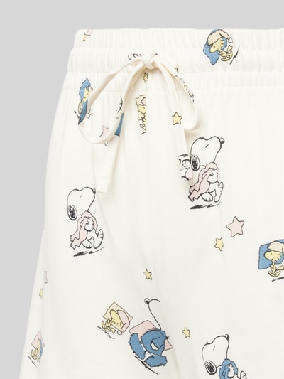 Jake*s Casual Regular Fit Pyjama mit Peanuts®-Print Offwhite 2