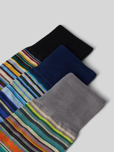 PAUL SMITH Socken im 3er-Pack mit gerippten Bündchen Black 2
