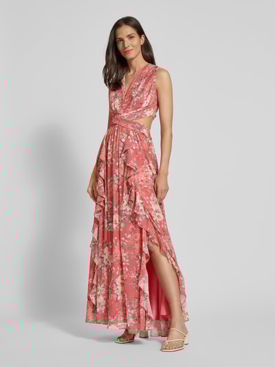 ADLYSH Abendkleid mit Plisseefalten Rosa 1