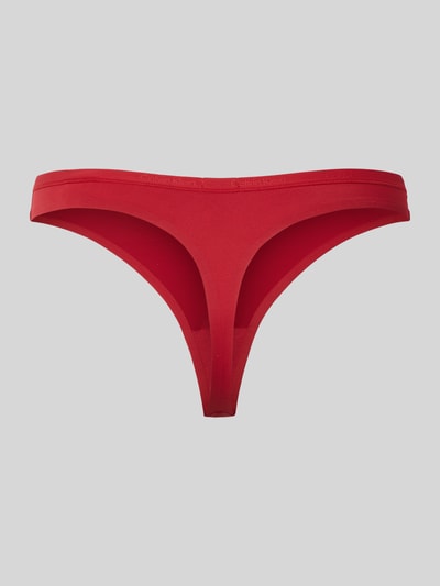 Calvin Klein Underwear String mit elastischem Bund und Label-Details Rot 3