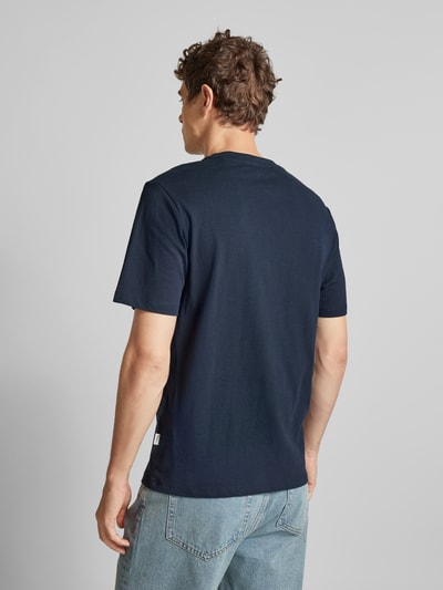 Pepe Jeans T-Shirt mit Label-Stitching Modell 'Connor' Marine 5